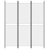 Romdeler 3 paneler hvit 150x180 cm stoff
