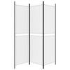 Romdeler 3 paneler hvit 150x180 cm stoff