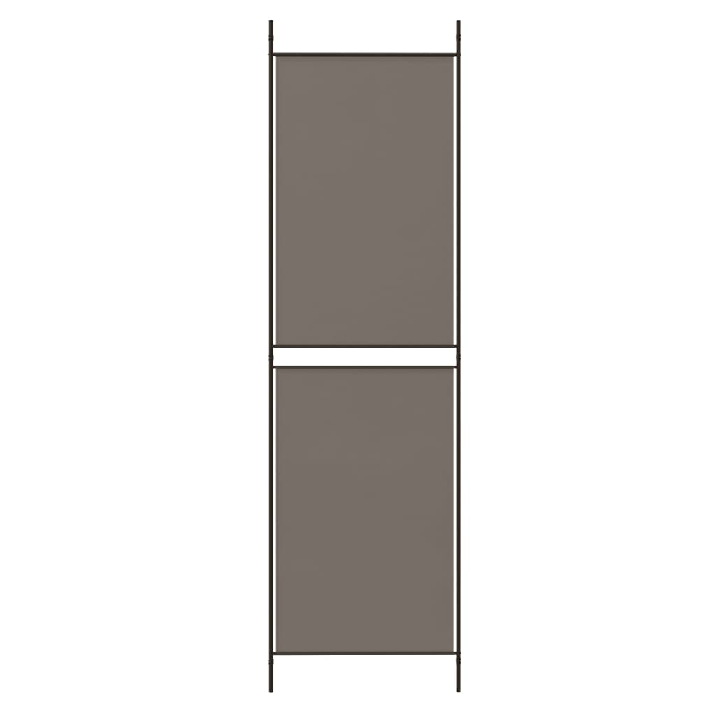 Romdeler 3 paneler antrasitt 150x180cm stoff