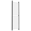 Romdeler 4 paneler hvit 200x180 cm stoff