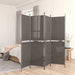 Romdeler med 5 paneler antrasitt 250x200 cm stoff