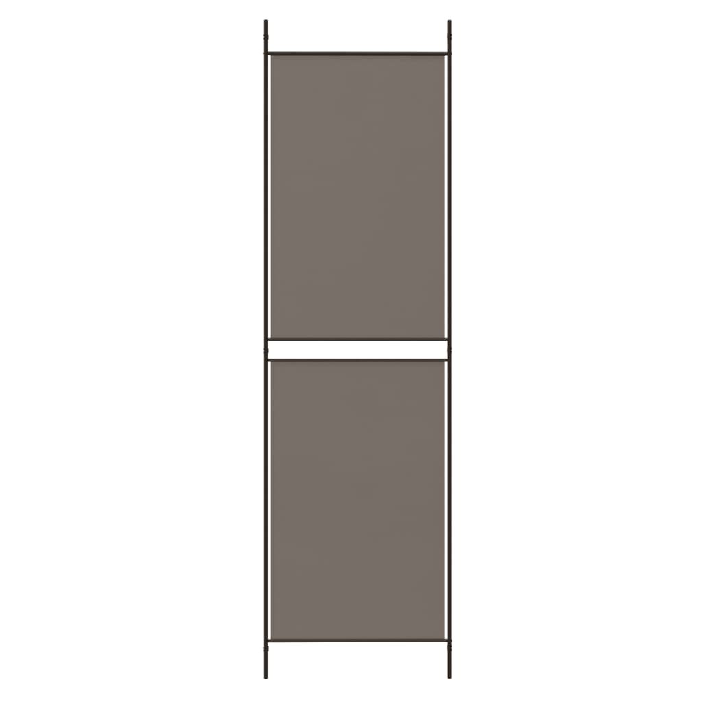 Romdeler med 6 paneler antrasitt 300x220 cm stoff vidaXL
