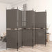 Romdeler med 6 paneler antrasitt 300x220 cm stoff vidaXL
