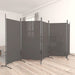 Romdeler med 5 paneler antrasitt 433x180 cm stoff