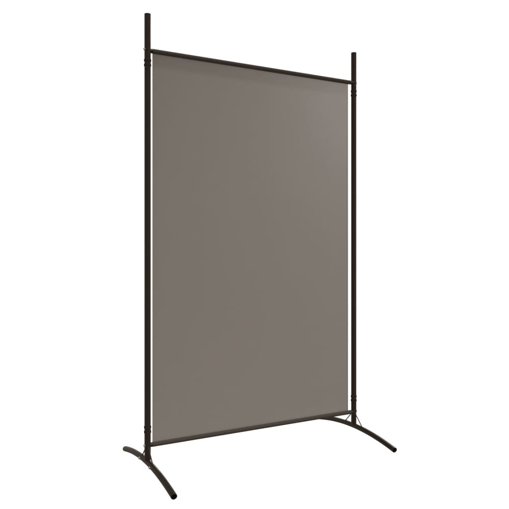 Romdeler med 6 paneler antrasitt 520x180 cm stoff