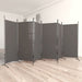 Romdeler med 6 paneler antrasitt 520x180 cm stoff