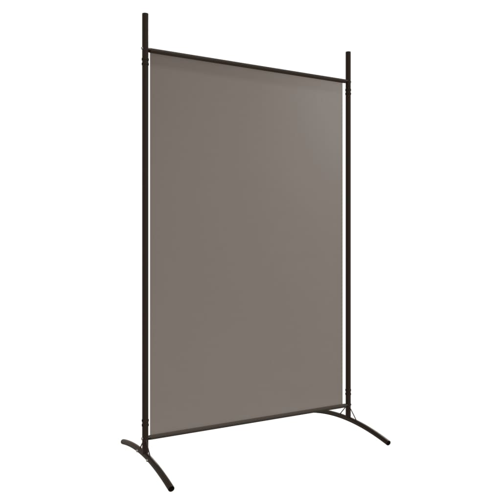 Romdeler med 2 paneler antrasitt 348x180 cm stoff