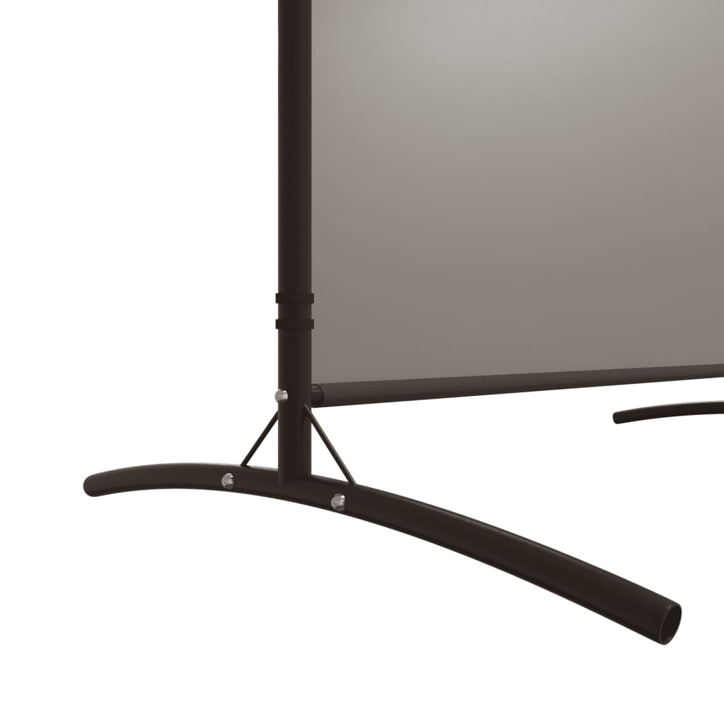 Romdeler med 2 paneler antrasitt 348x180 cm stoff