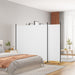 Romdeler 4 paneler hvit 698x180 cm stoff