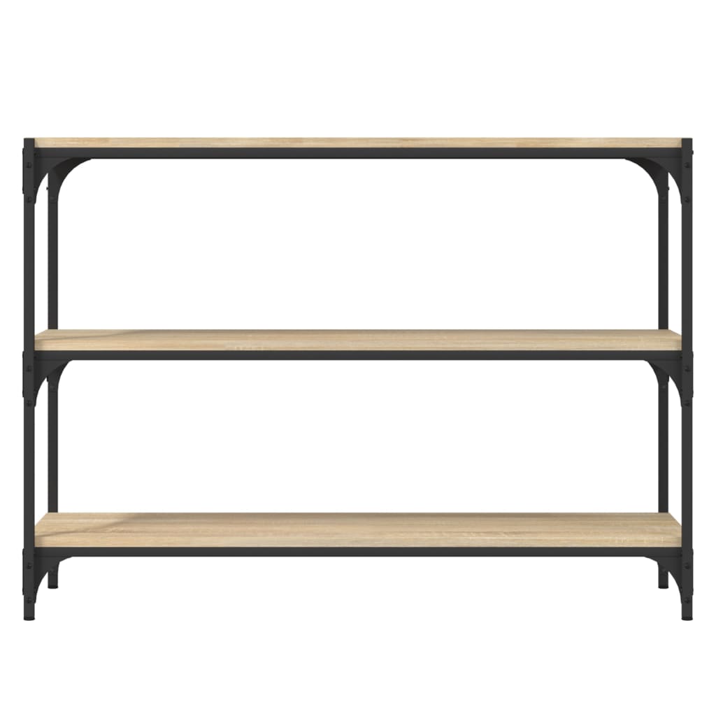Bokhylle Sonoma eik 100x33x70,5 cm konstruert tre og stål