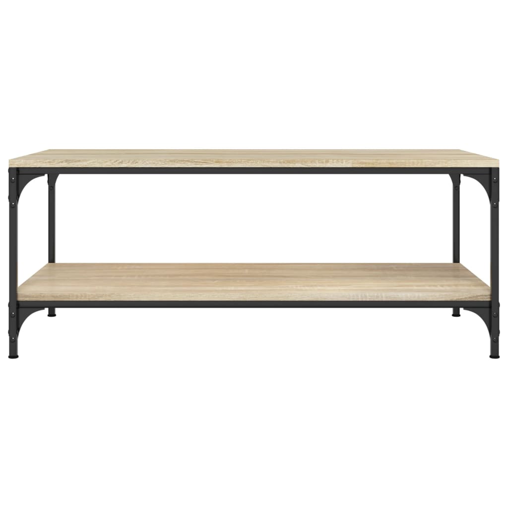 Salongbord sonoma eik 80x50x40 cm konstruert tre