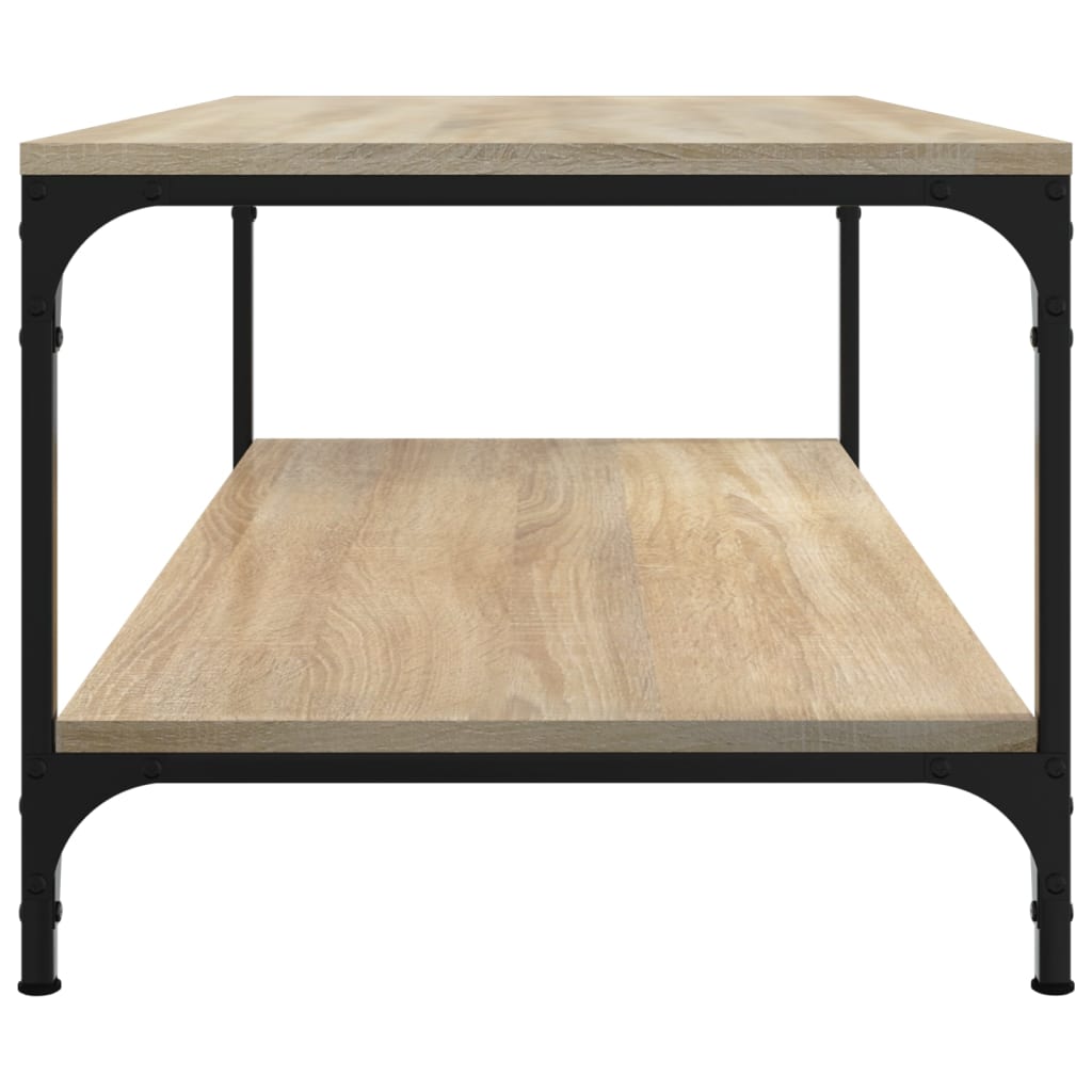 Salongbord sonoma eik 80x50x40 cm konstruert tre