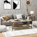 Salongbord sonoma eik 80x50x40 cm konstruert tre