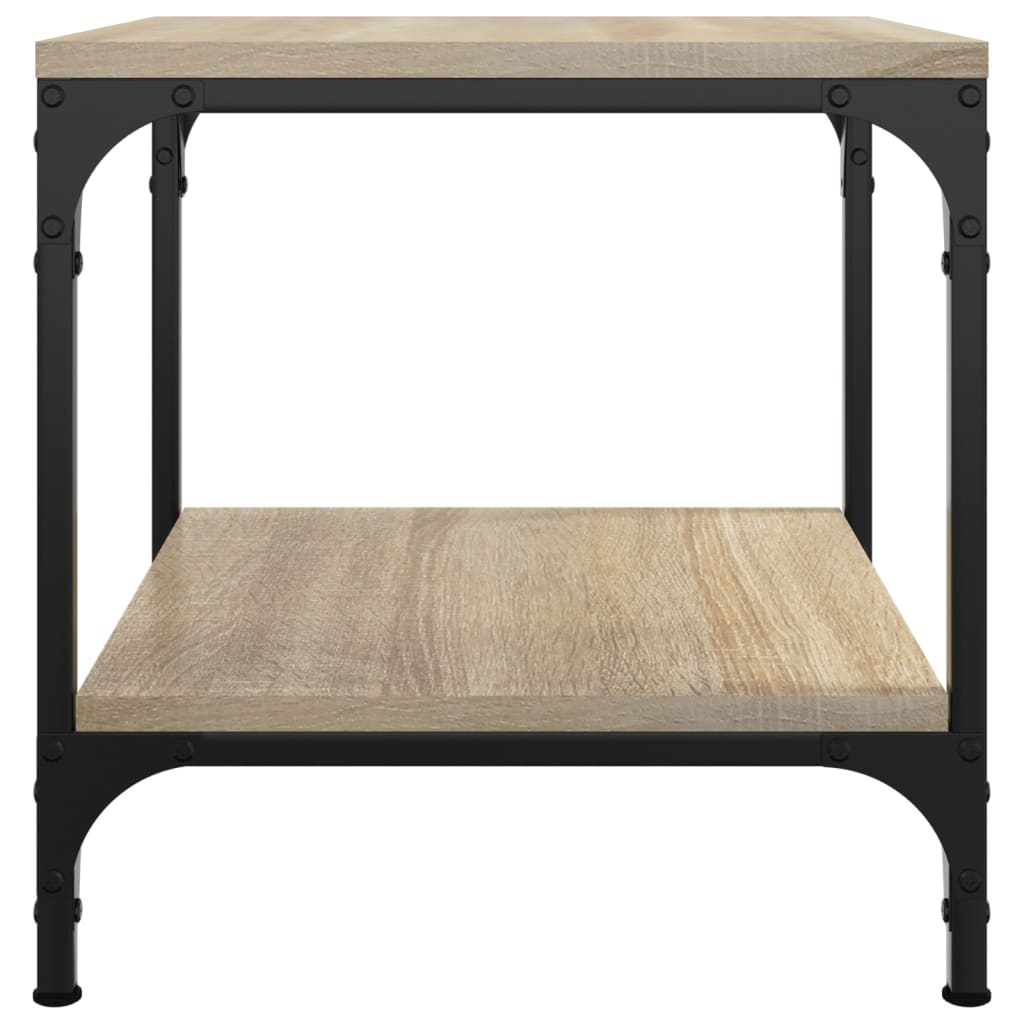 Sidebord 2 stk sonoma eik 40x40x40 cm konstruert tre