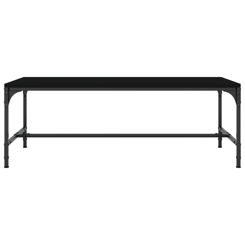 Salongbord svart 100x50x35 cm konstruert tre