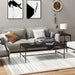 Salongbord svart 100x50x35 cm konstruert tre