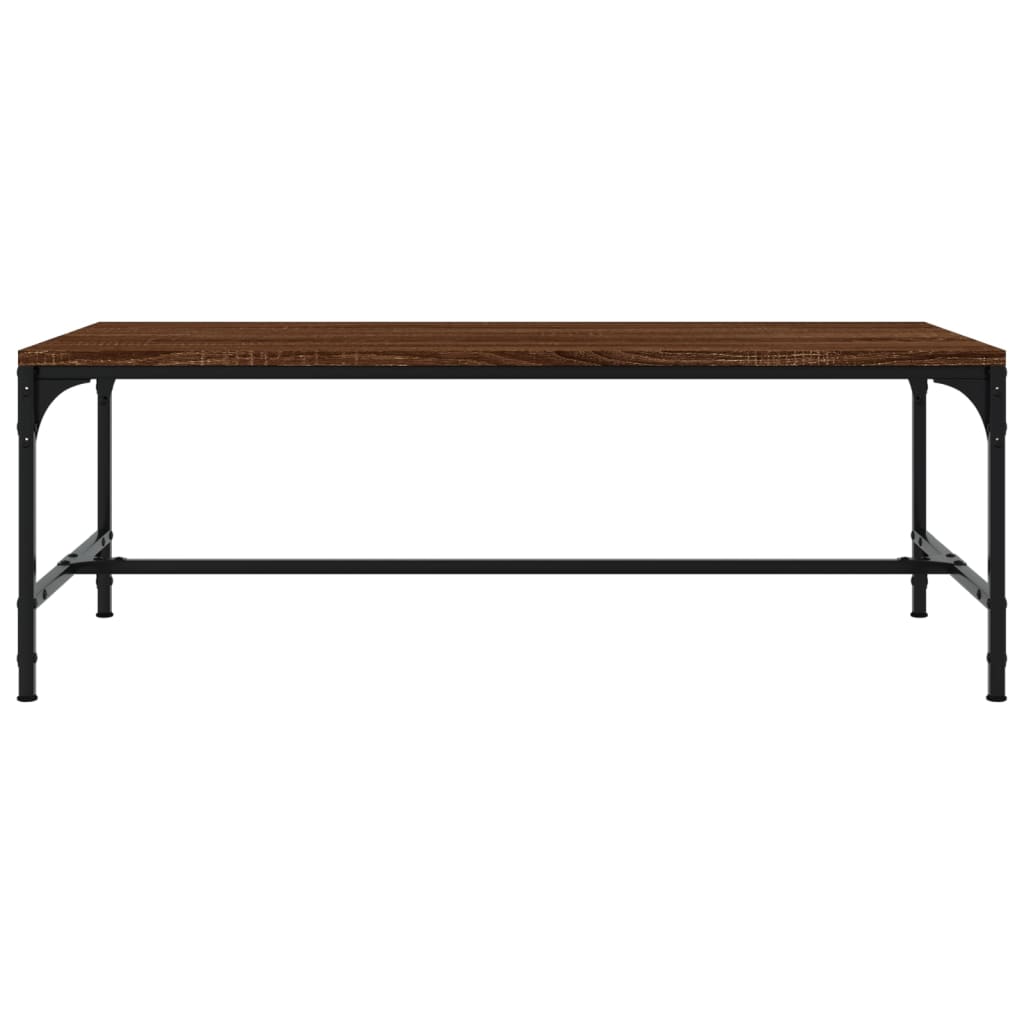Salongbord brun eik 100x50x35 cm konstruert tre