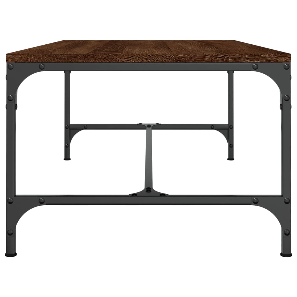Salongbord brun eik 100x50x35 cm konstruert tre