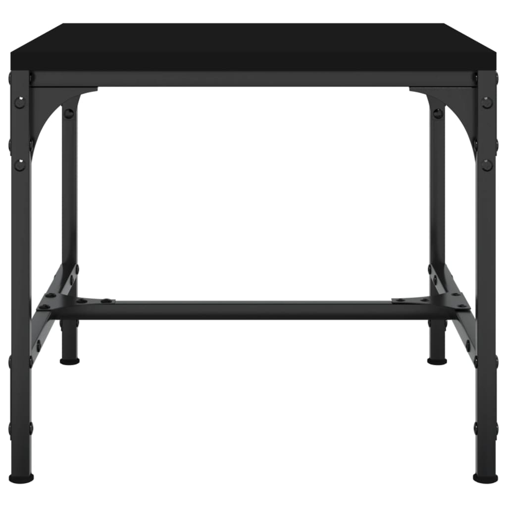 Sidebord 2 stk svart 40x40x35 cm konstruert tre