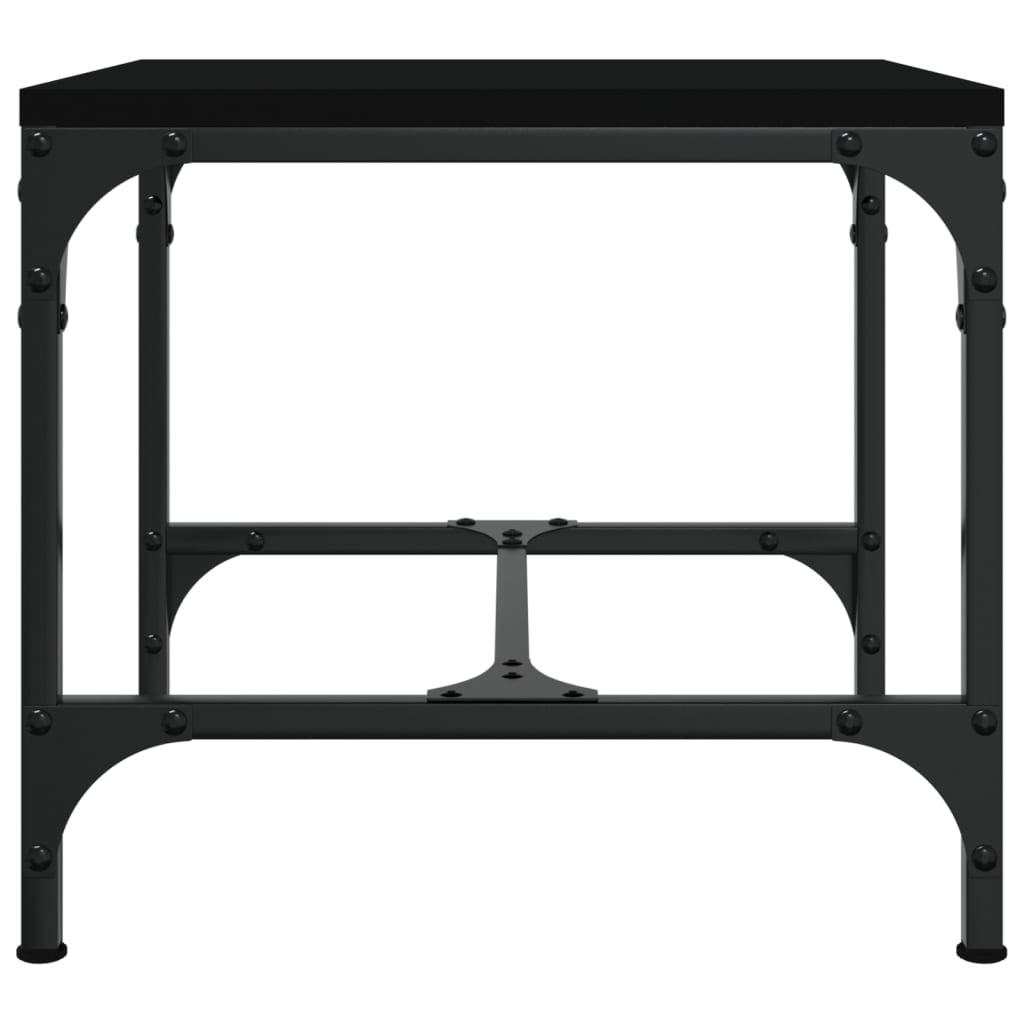 Sidebord 2 stk svart 40x40x35 cm konstruert tre