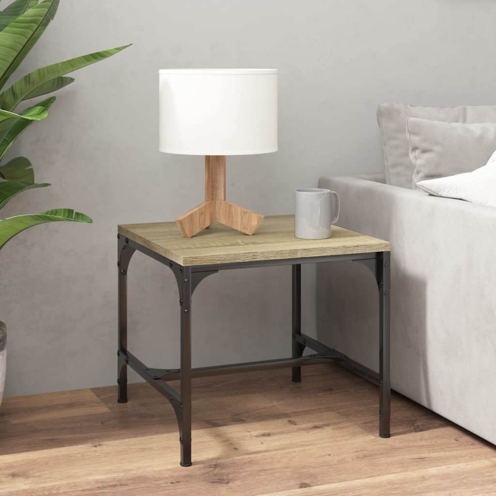 Sidebord 2 stk sonoma eik 40x40x35 cm konstruert tre