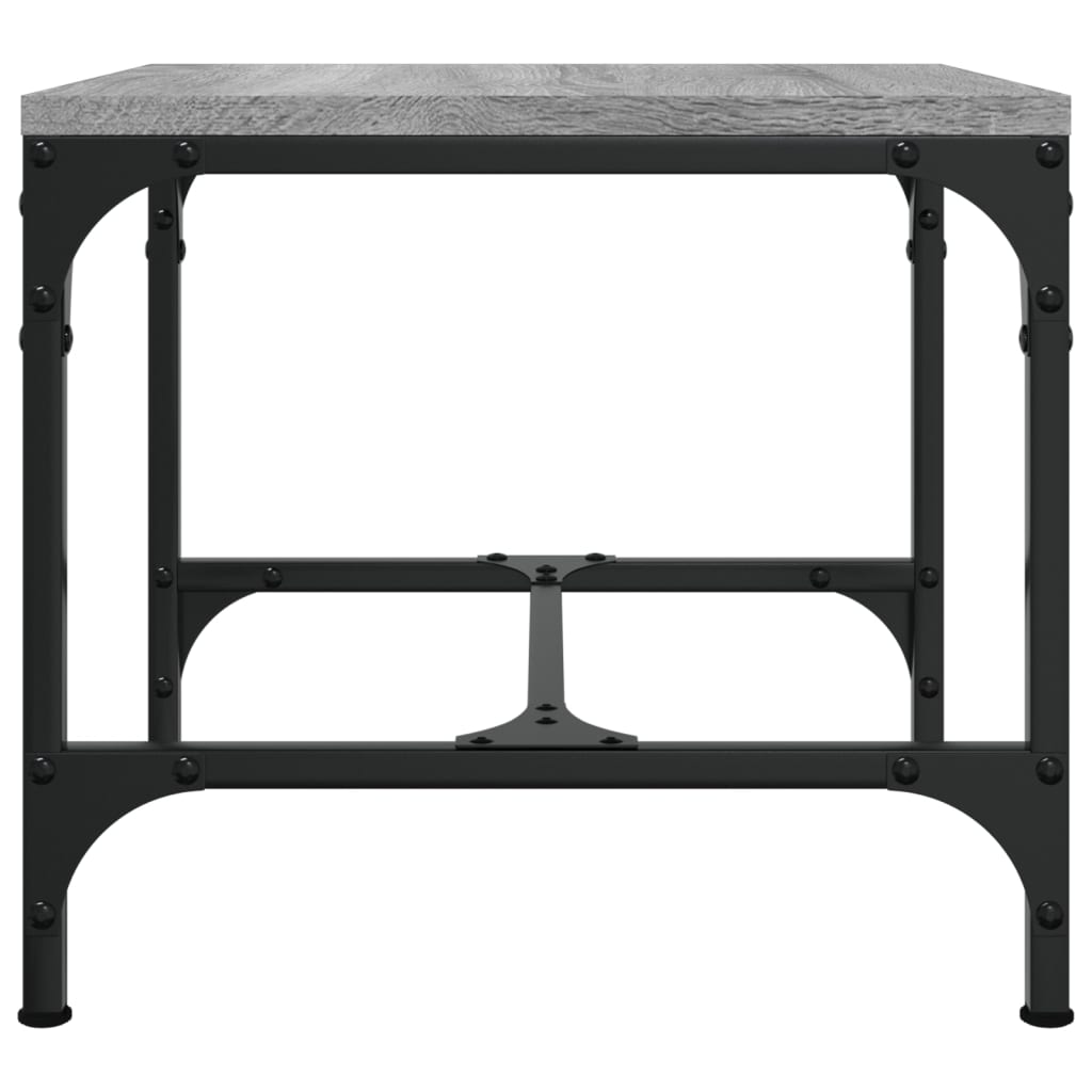 Sidebord 2 stk grå sonoma 40x40x35 cm konstruert tre