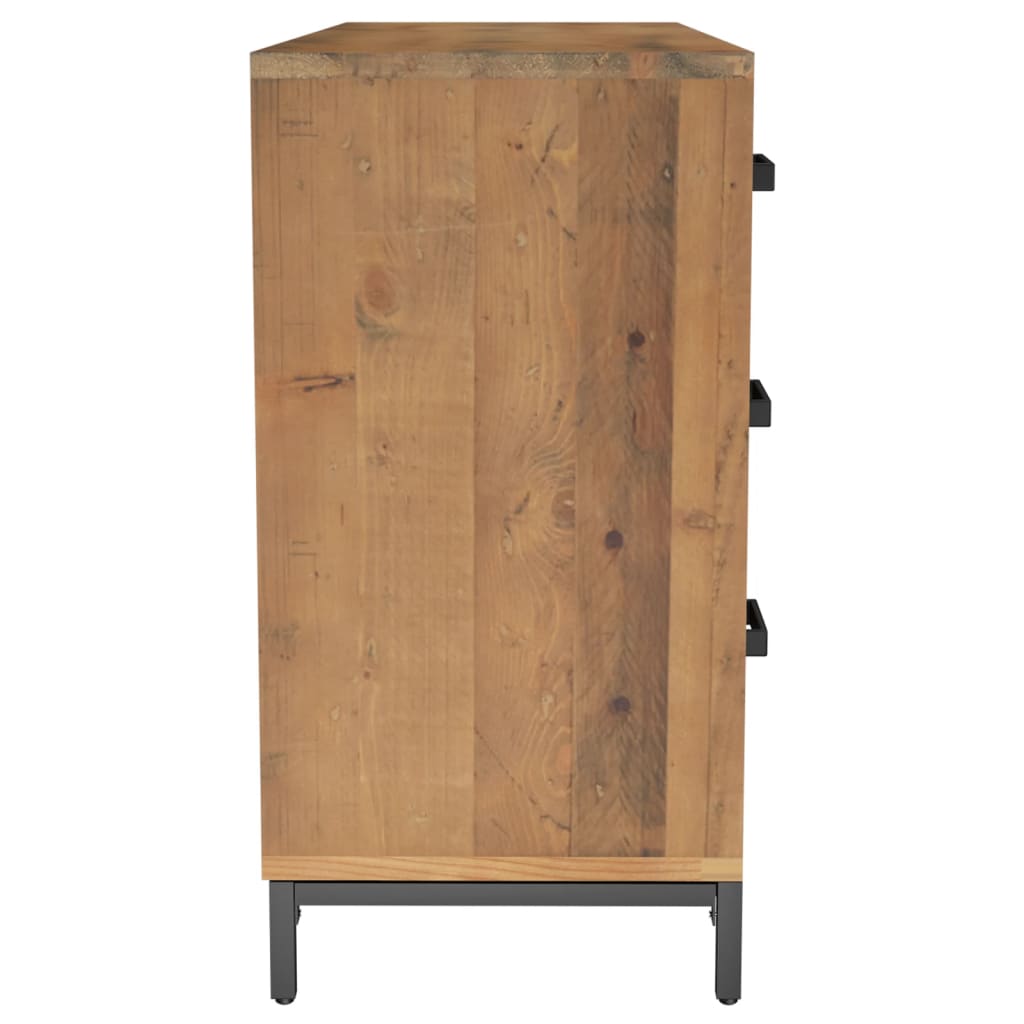 Skjenk brun 110x35x70 cm heltre furu