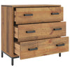 Kommode 75x35x70 cm heltre furu