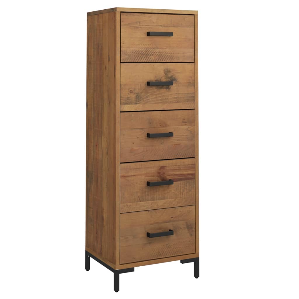 Kommode 42x35x110 cm heltre furu