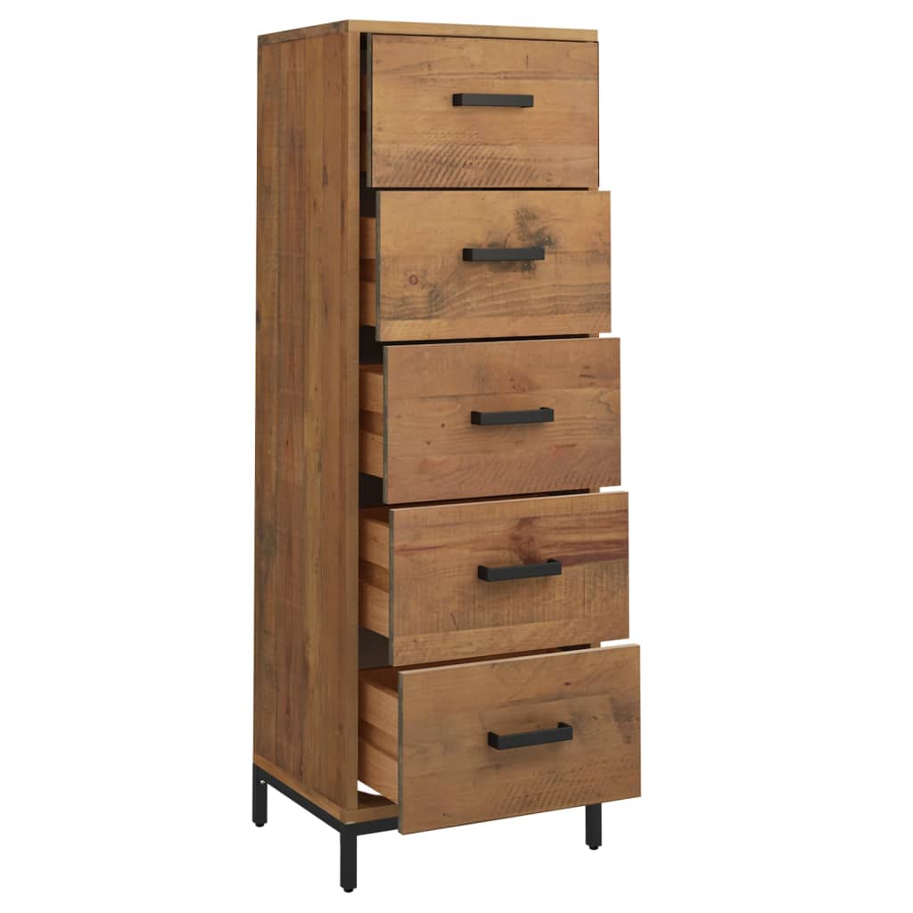 Kommode 42x35x110 cm heltre furu
