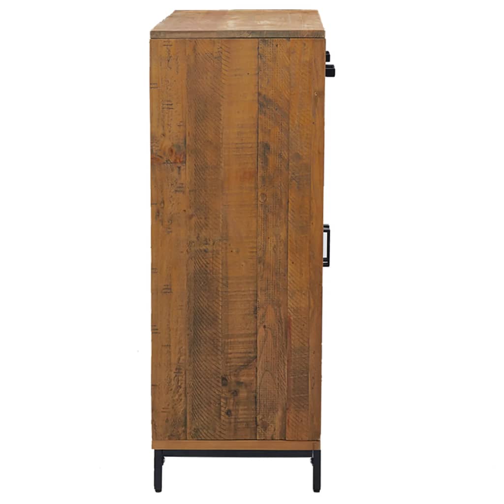 Skoskap 75x40x110 cm heltre furu