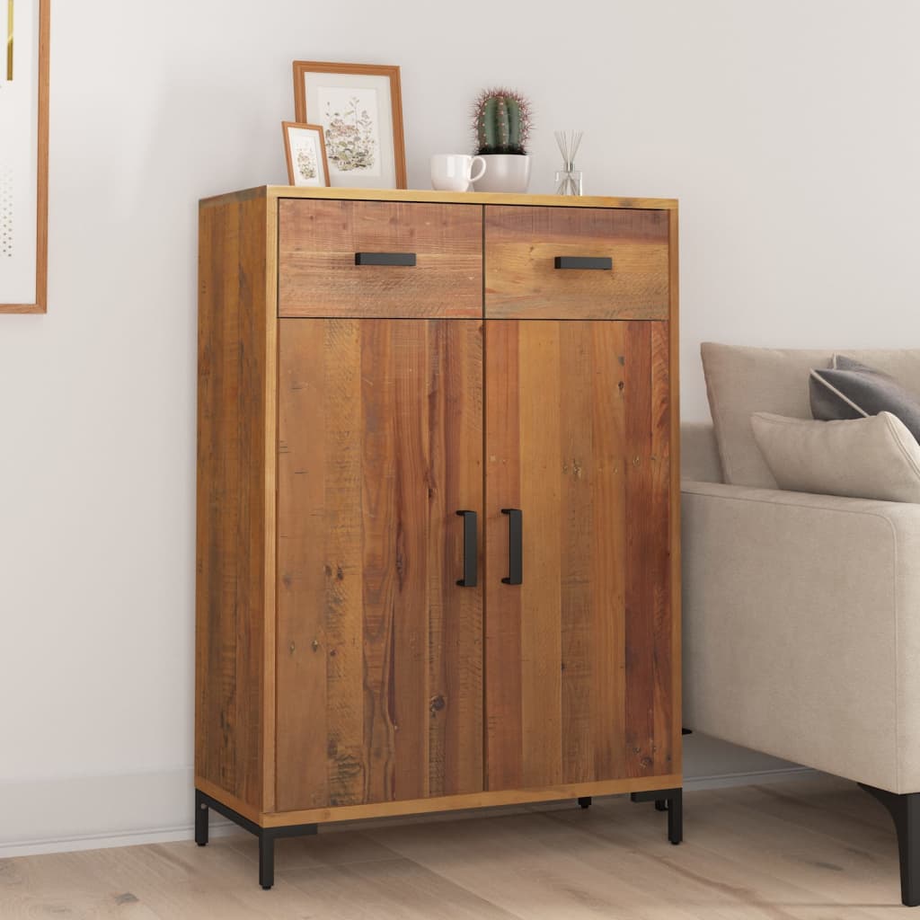 Skoskap 75x40x110 cm heltre furu
