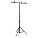 Bakgrunnsstativ T-form svart 91x60x(70-200) cm