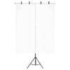 Bakgrunnsstativ T-form svart 151x60x(70-200) cm