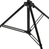 Bakgrunnsstativ T-form svart 151x60x(70-200) cm
