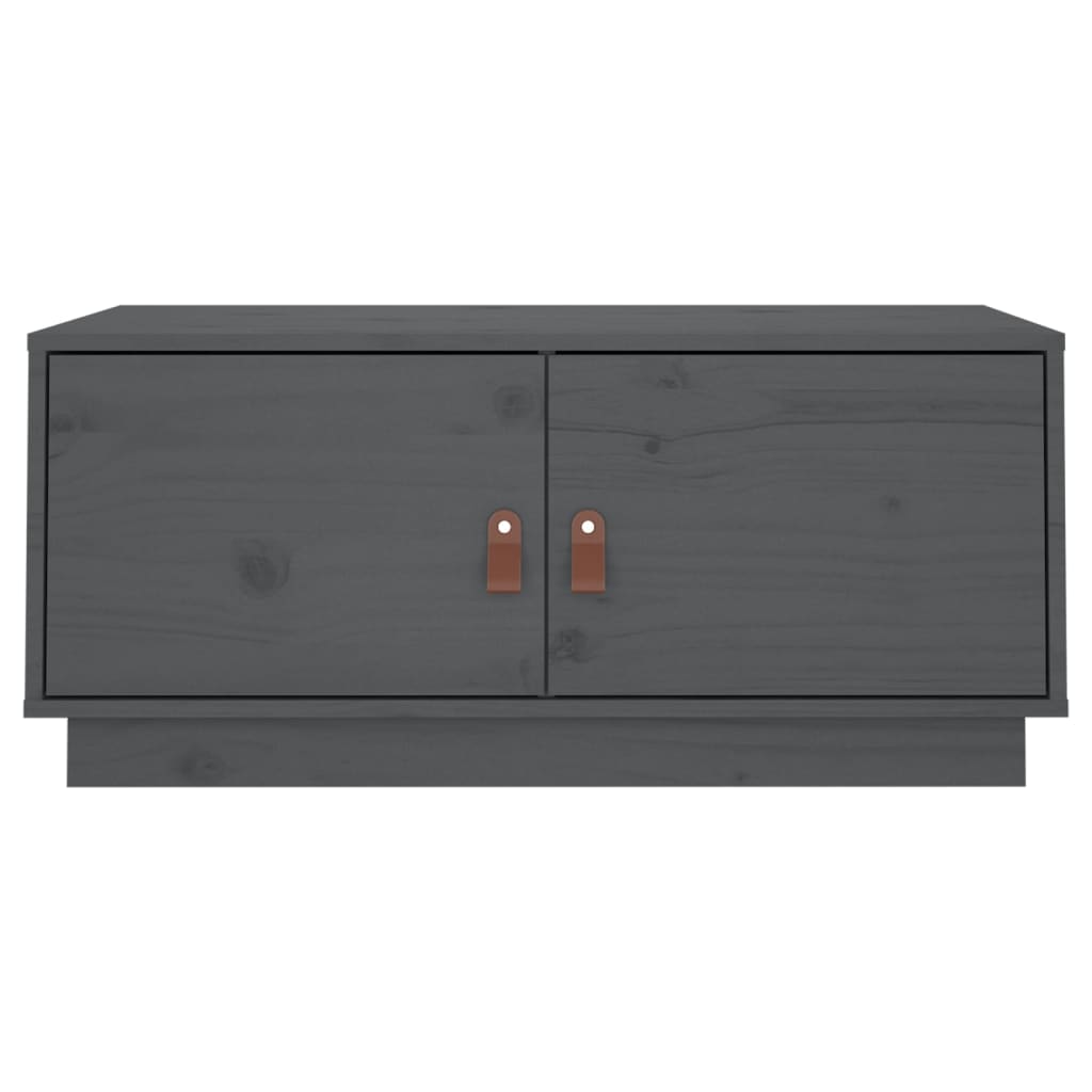 Salongbord grå 80x50x35 cm heltre furu