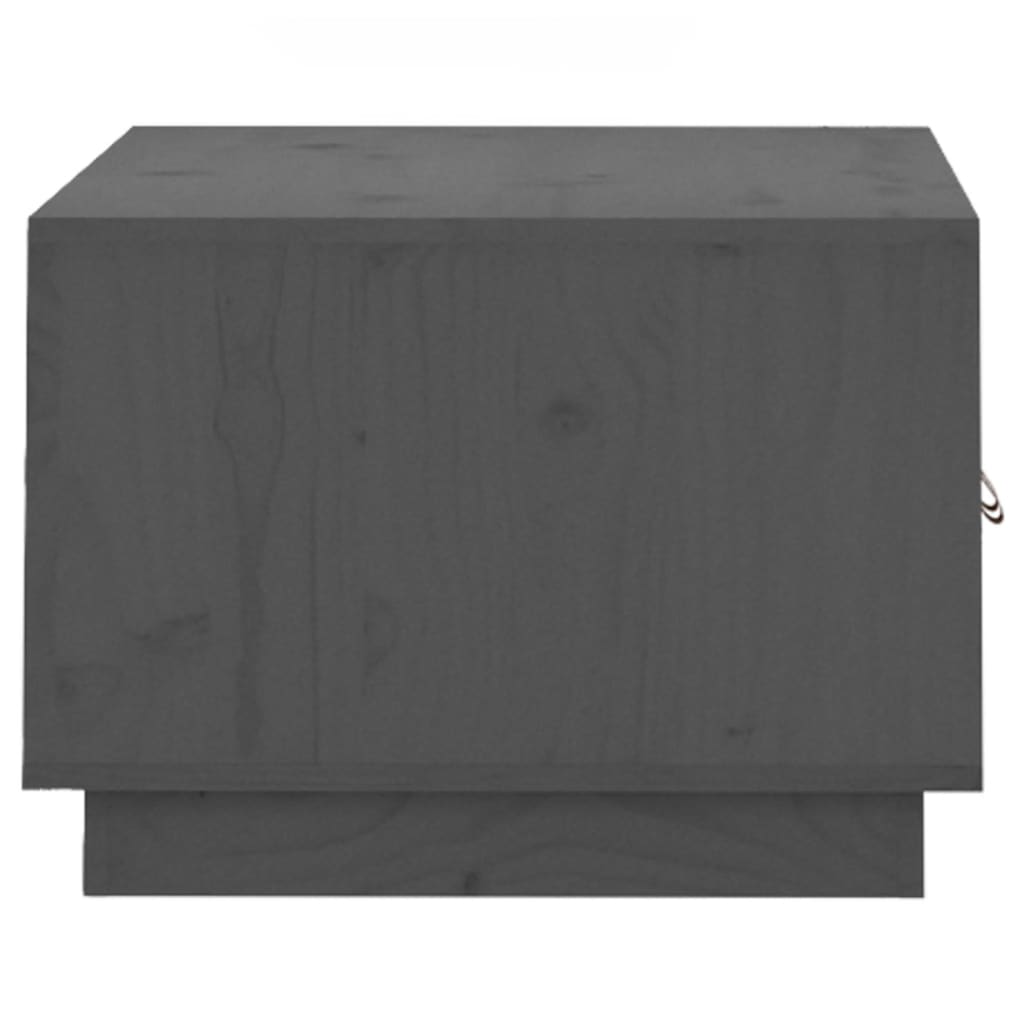 Salongbord grå 80x50x35 cm heltre furu