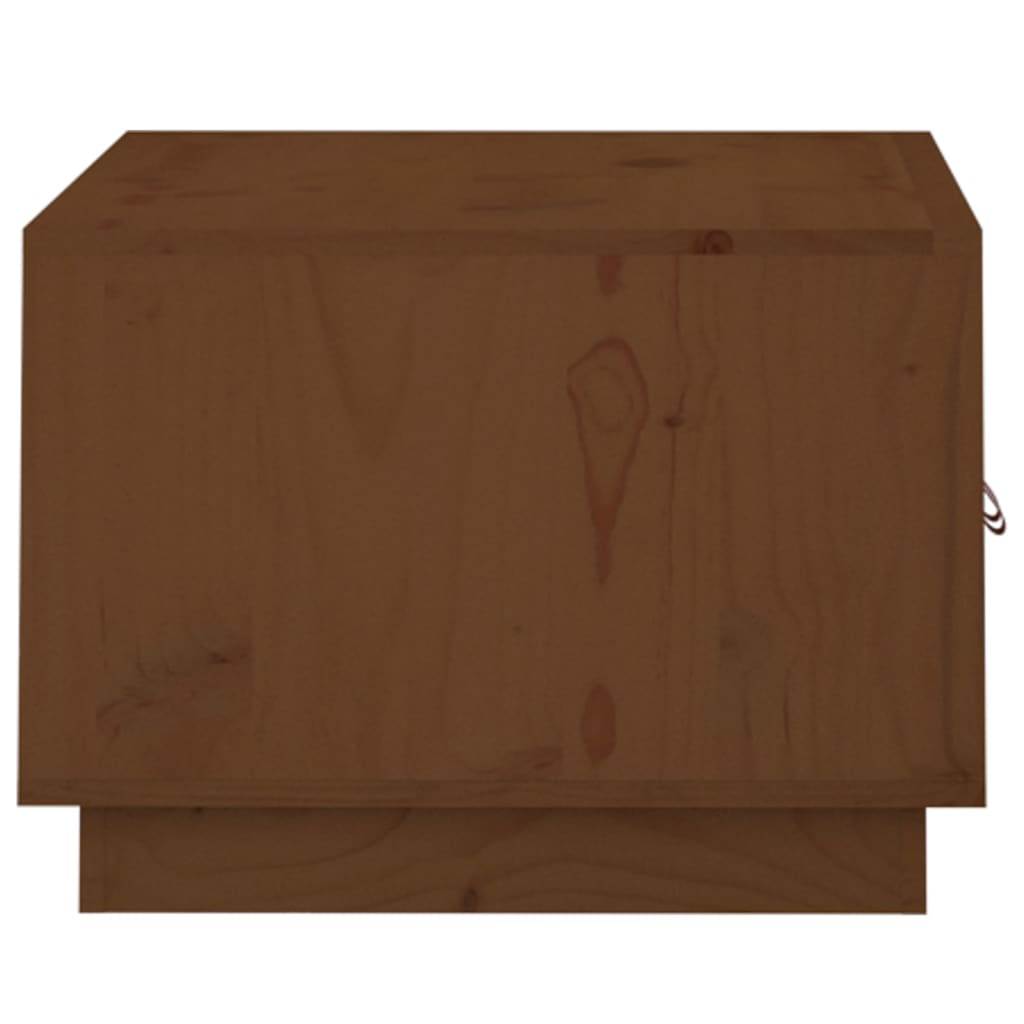 Salongbord honningbrun 80x50x35 cm heltre furu