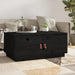 Salongbord svart 80x50x35 cm heltre furu
