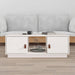 Salongbord hvit 100x50x35 cm heltre furu