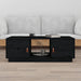 Salongbord svart 100x50x35 cm heltre furu