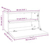Veggskap 60x30x35 cm heltre furu