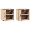 Veggskap 2 stk 31,5x30x30 cm heltre furu