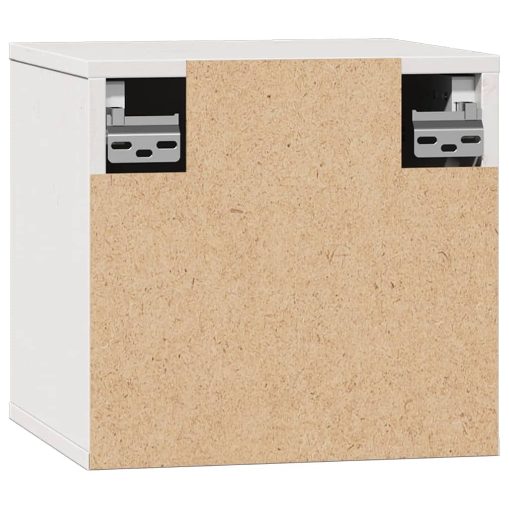 Veggskap hvit 31,5x30x30 cm heltre furu