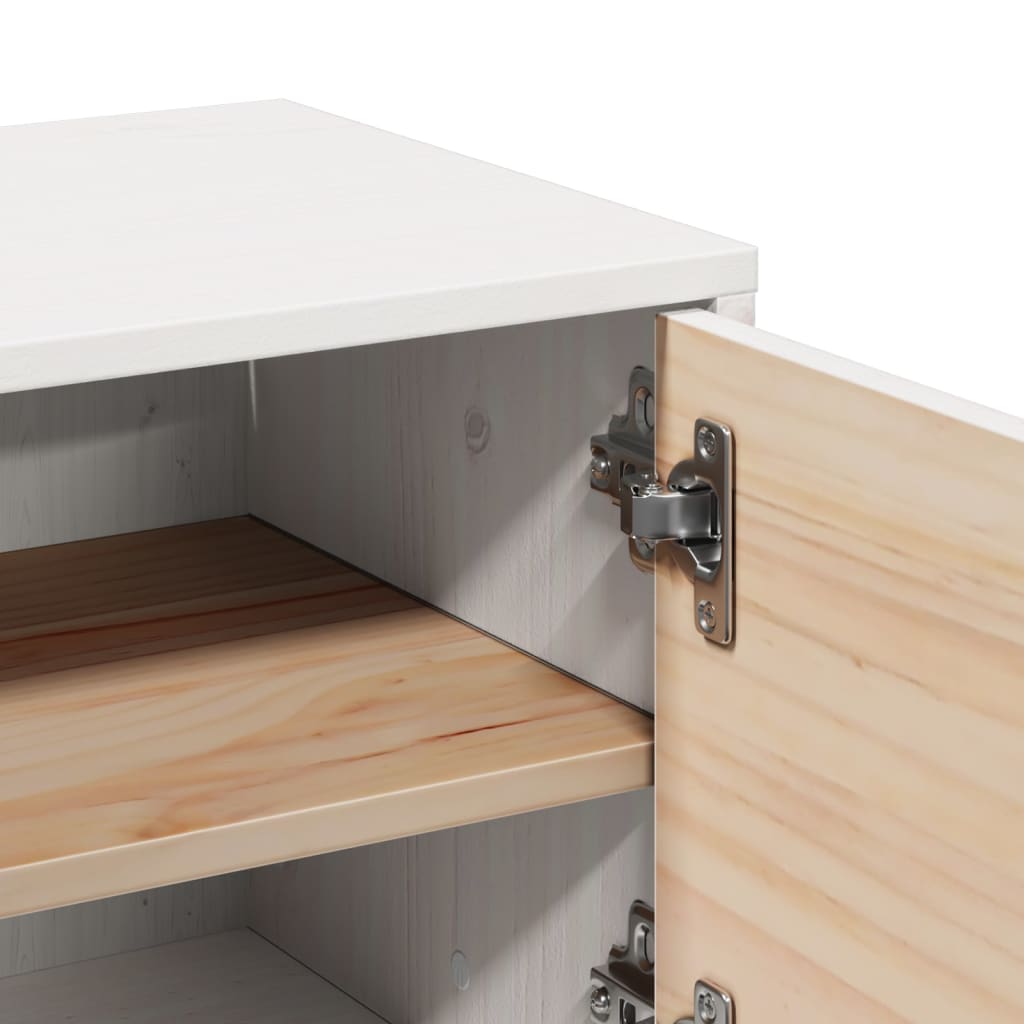 Veggskap hvit 31,5x30x30 cm heltre furu