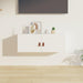 Veggskap hvit 80x30x30 cm heltre furu