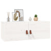 Veggskap 2 stk hvit 80x30x30 cm heltre furu