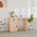 Sminkebord med LED 95x50x133,5 cm heltre furu