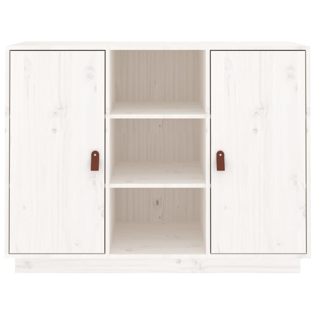 Skjenk hvit 100x40x75 cm heltre furu