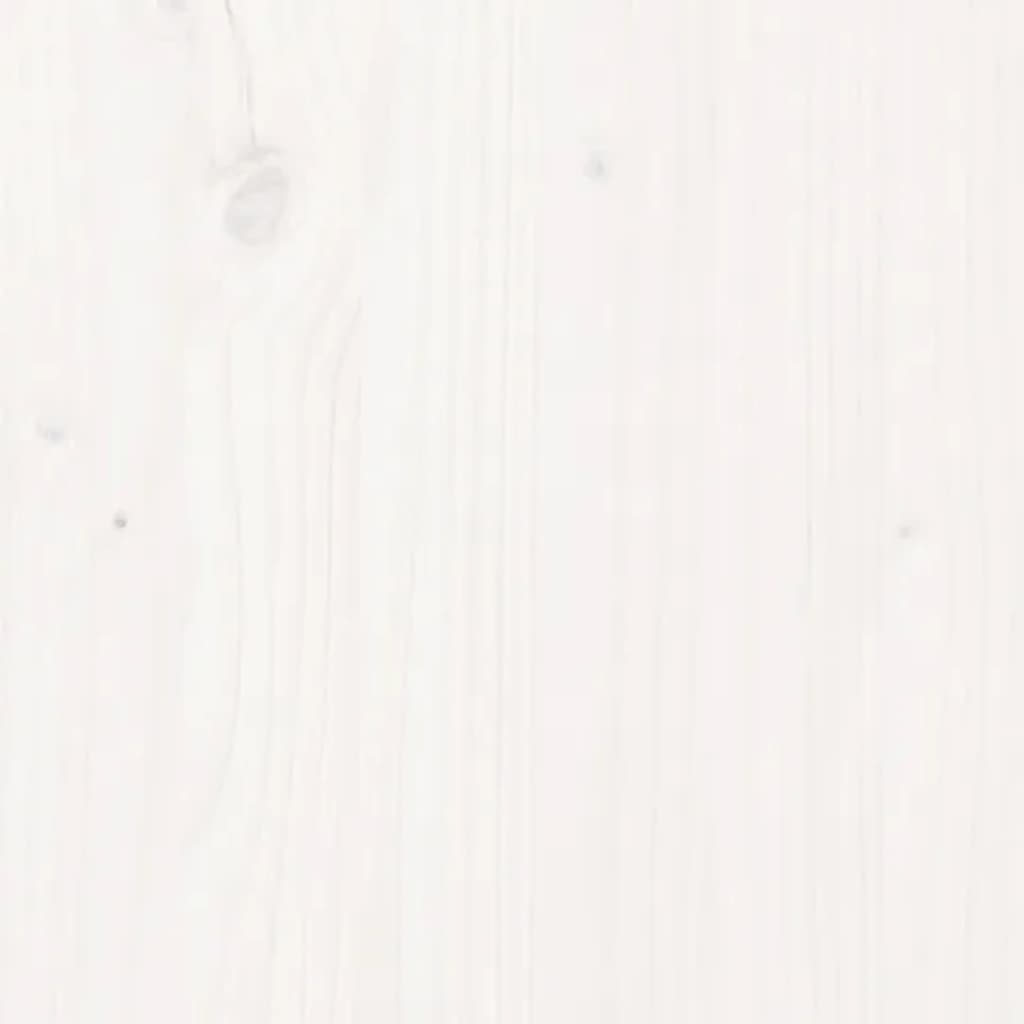 Skjenk hvit 100x40x75 cm heltre furu